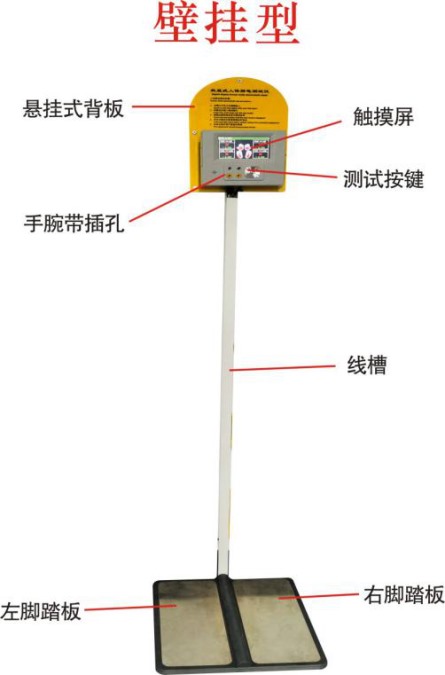 JH-001壁挂型数显式人体静电测试仪